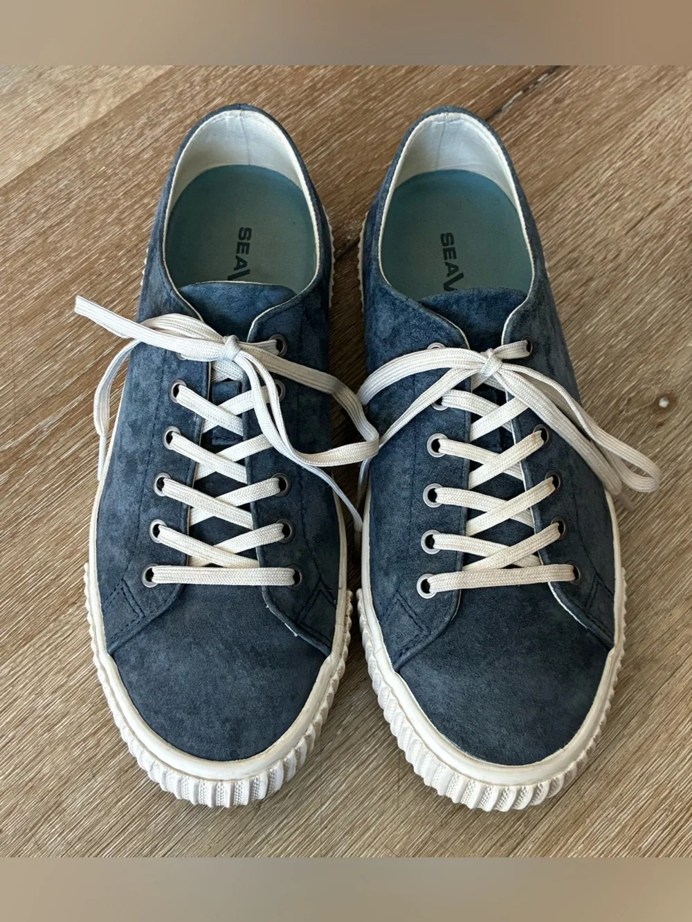 SeaVees Darby Suede Sneakers Navy Blue Women’s US 8.5 UK 6.5 EU 39.5
